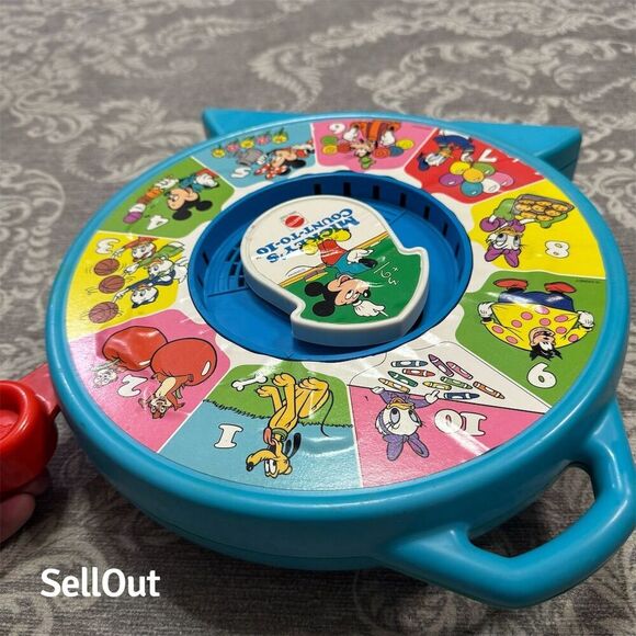 Vintage 1989 Mattel Disney See 'N Say Mickey's Count to 10 Toy - Picture 8 of 10